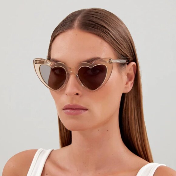 NWT SAINT LAURENT NUDE WOMEN SUNGLASSES - Picture 1 of 6